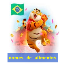 nomes de alimentos em tupi-guarani